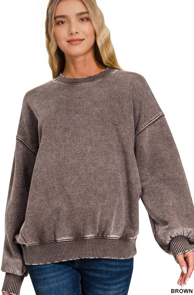 42POPS – Sweatshirt - Mulher por atacado – ',.._ Sweatshirt de Lã Polar Snow Wash93