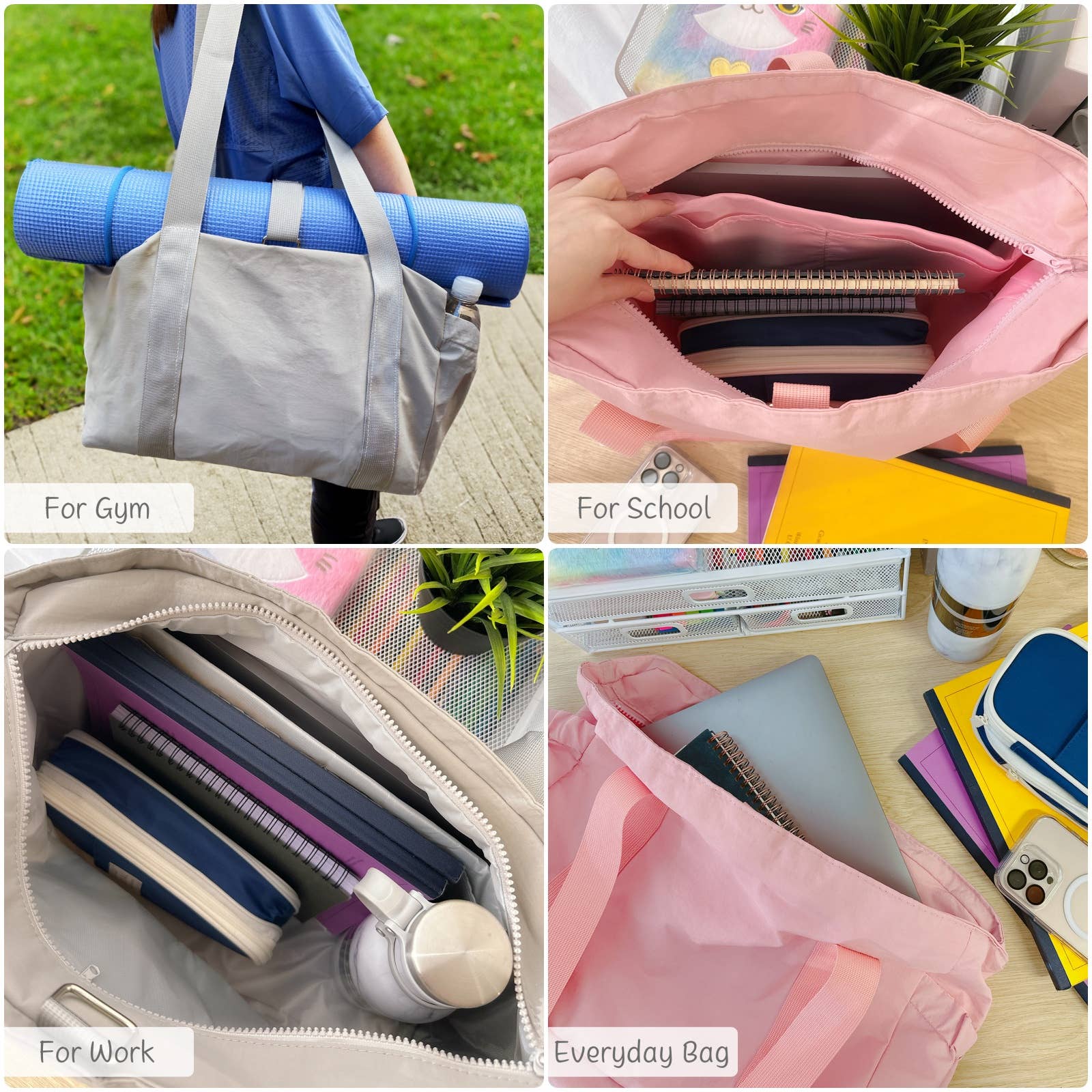 Wrapables.com - Vente Sac de yoga - Sac fourre-tout de yoga Wrapables, sac de sport, de travail, de nuit, sac de voyage18