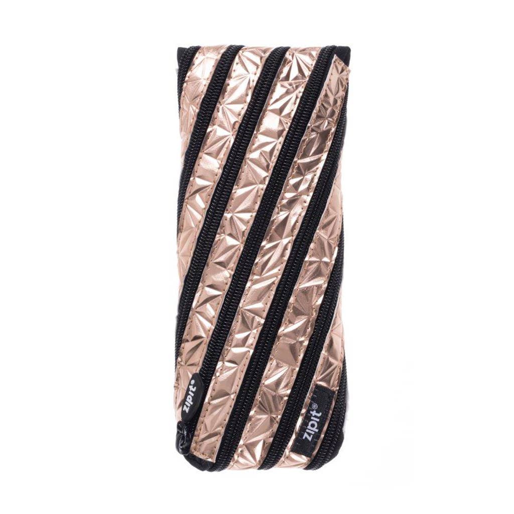 ZIPIT - Wholesale Pencil Case/Pouch - ZIPIT Metallic Pouch, Rosegold4