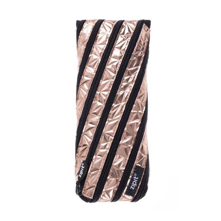 ZIPIT - Wholesale Pencil Case/Pouch - ZIPIT Metallic Pouch, Rosegold4