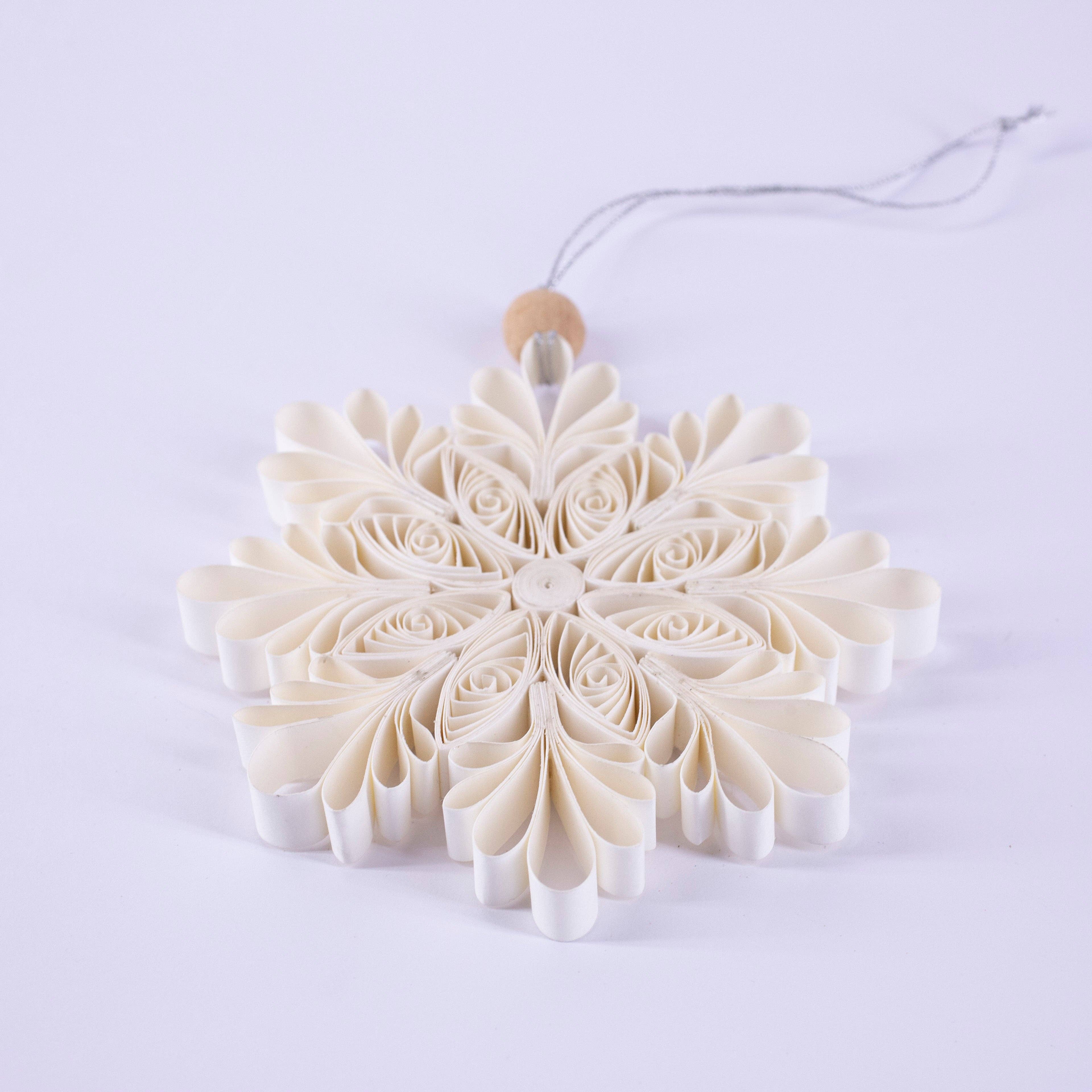 Artschatz LLC – Großhandel Verzierung – Quilling-Schneeflocke „Aspen“ Ø 12,7 cm | Weihnachten / Winter3