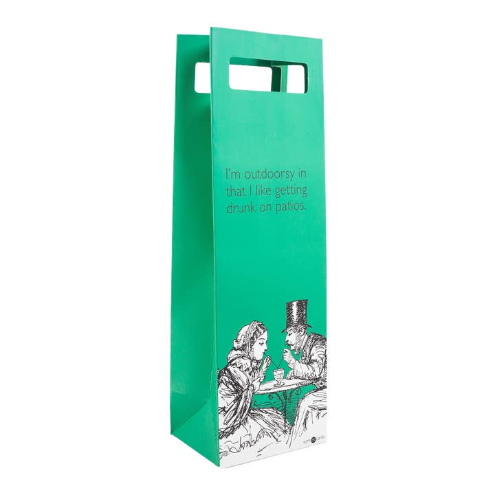 Prank-O - Wholesale Wine Gift Bag - Funny Wine Bags "Outdoorsy" & "Conserve Water"