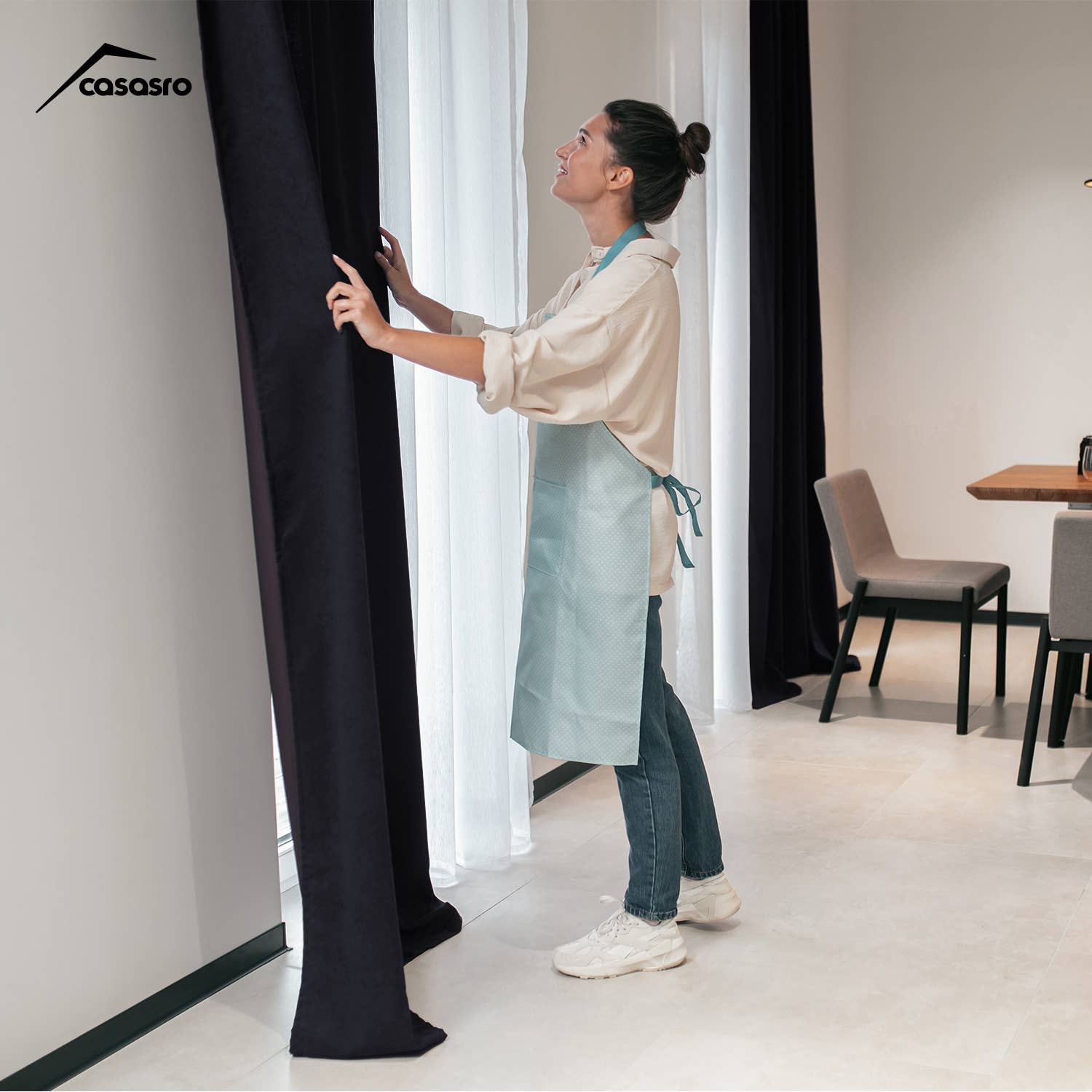 CASASRO – wholesale Curtain – CASASRO® Blackout Velvet Curtains | 7 Colour Options | 2 Panels 54” W x 95” D | Luxury Velvet Drapes | Height  Adjustable with Header Tape and Rod/Clip Attachable Top Pencil Pleat | 40