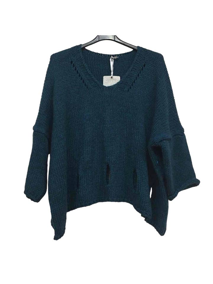 LINEN & COTTON HOUSE - Wholesale Knitted jumper – Women′s - ALPACA SWEATER 086025
