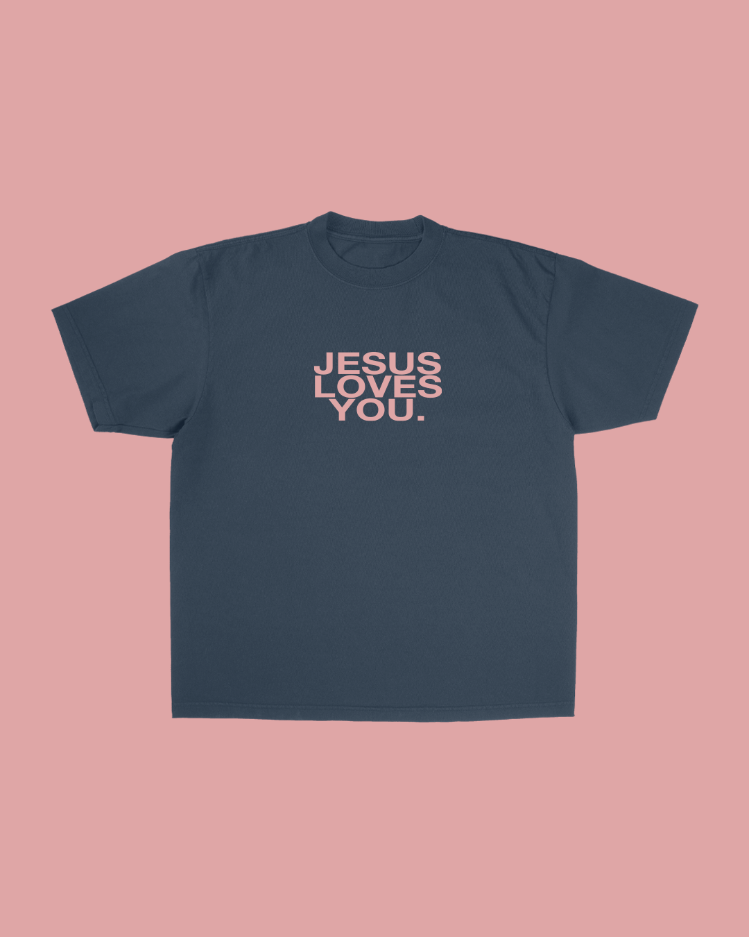 Jesus Loves You Company - Wholesale Screen Printed T-Shirt - Unisex - NEW || Midnight Rose Logo Tee0