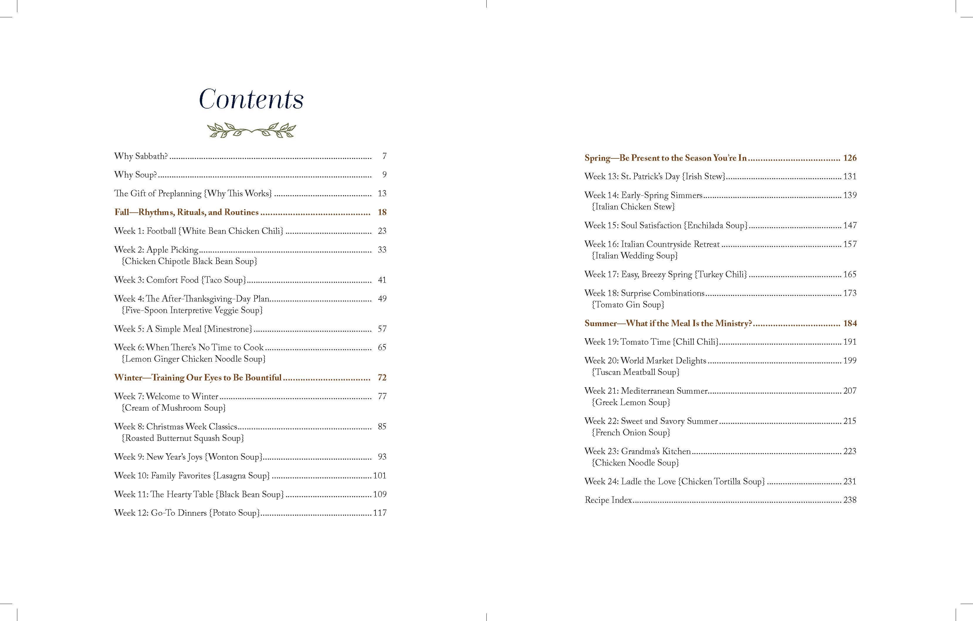 Harvest House Publishers Gift & Specialty Books - Wholesale Cookbooks & Food - Sabbath Soup:  Weekly Menus and Rhythms5