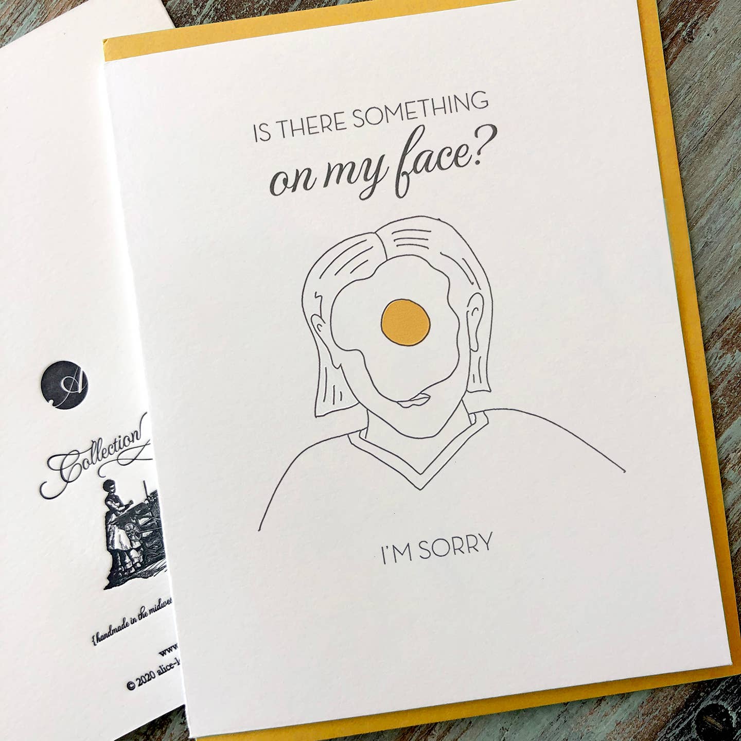 Alice-Louise Press - Wholesale Everyday Greeting Card - Egg On Face Card0