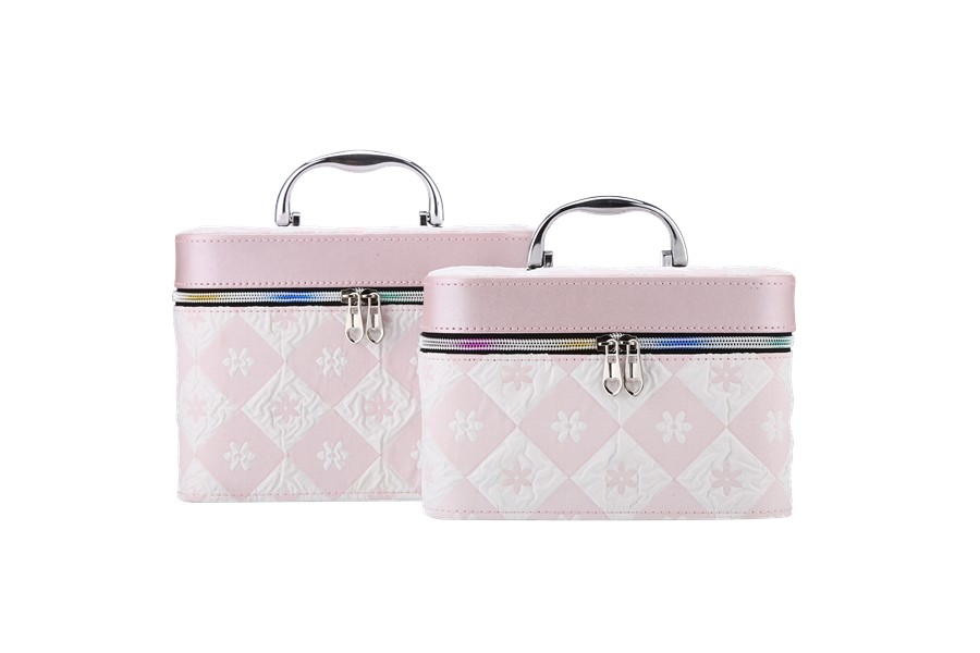 Nima Accessories Inc - Wholesale Makeup/Cosmetic Bag - Ladies Designed 2Pc Cosmetic Case Set Vanity Box1