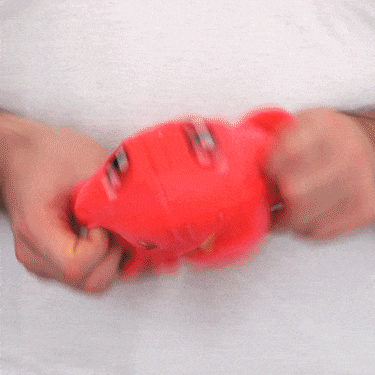 TeeTurtle - Wholesale Stuffed/Plush Toy - Kids & Baby - TeeTurtle Reversible Bat Plushie (Strawberry)1