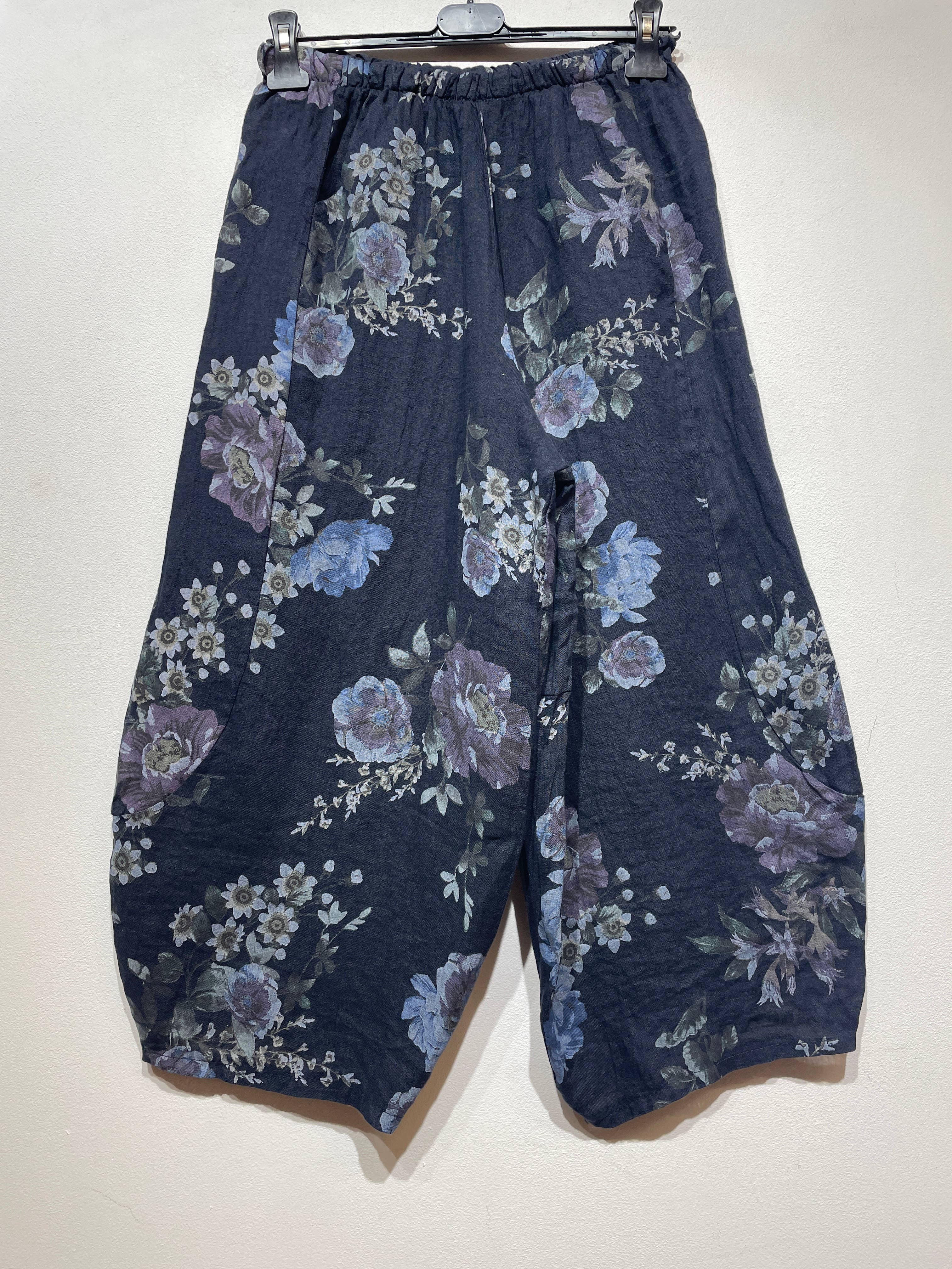 LINEN & COTTON HOUSE - Wholesale Broek - Dames - 75096 linnen broek met zakken en nieuwe print7