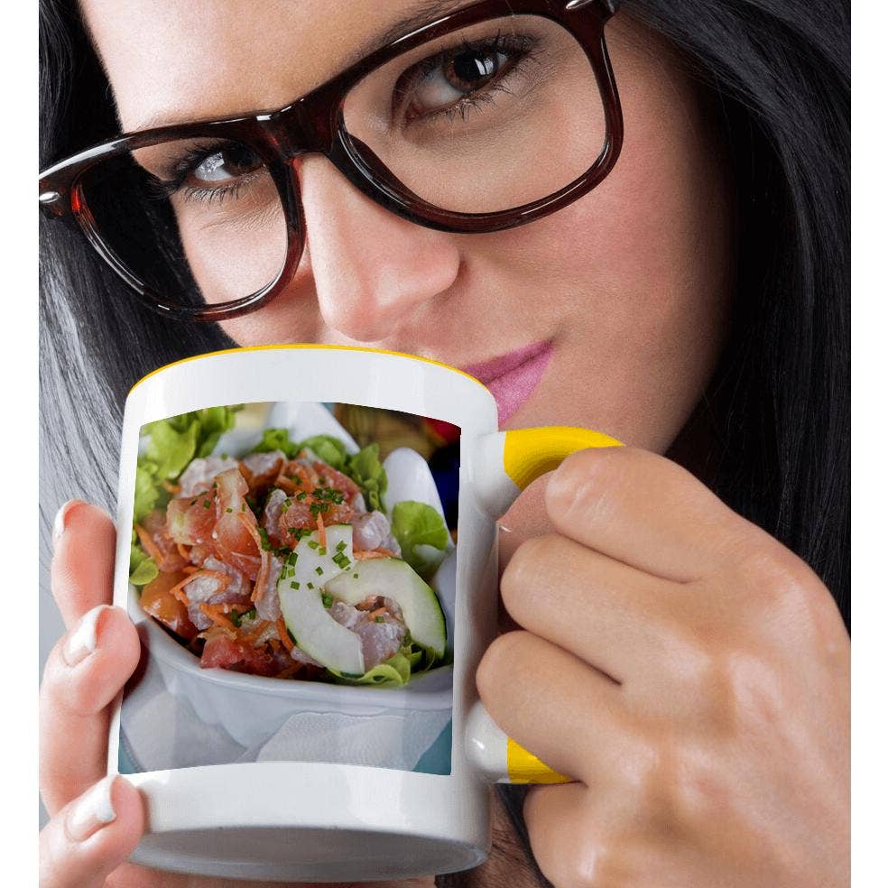 3dRose - Wholesale Coffee Mug - 3dRose, Cuisine, Poisson Cru, Les Tipaniers Hotel, Moorea - OC13 DPB0152 - Douglas Peebles, Mug1