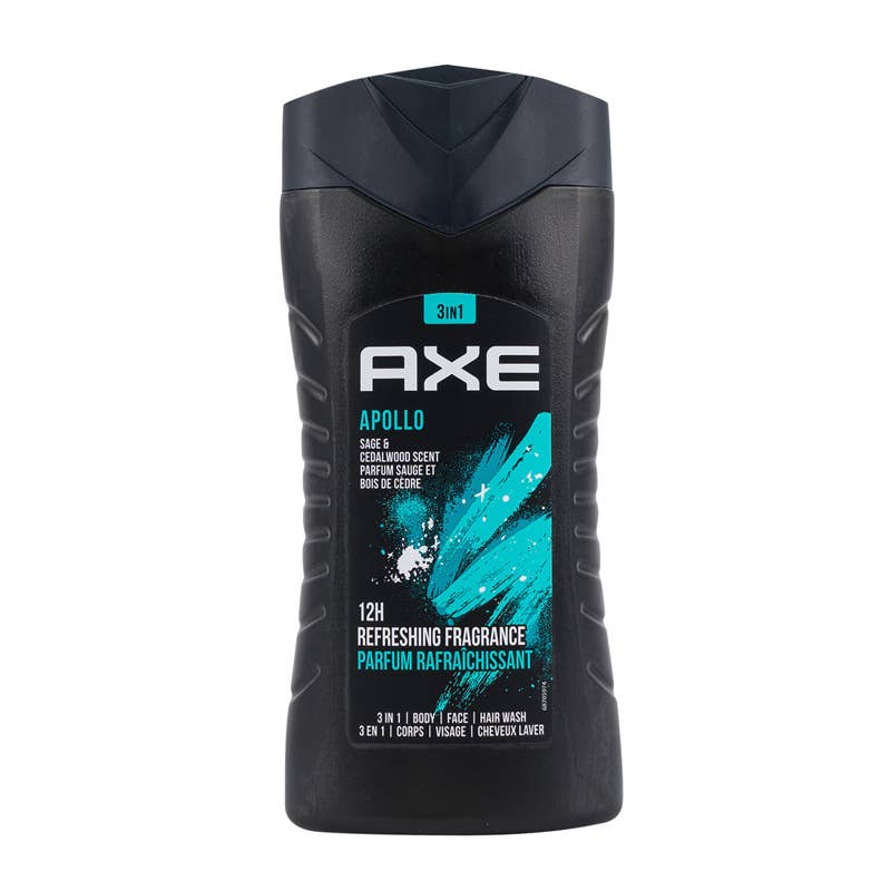 Deluxe Import Trading - Wholesale 2-in-1 Shampoo & Body Wash - Men's - Axe 3 In 1 Body Face Hair Wash - Sage & Cedalwood - 8.4oz0