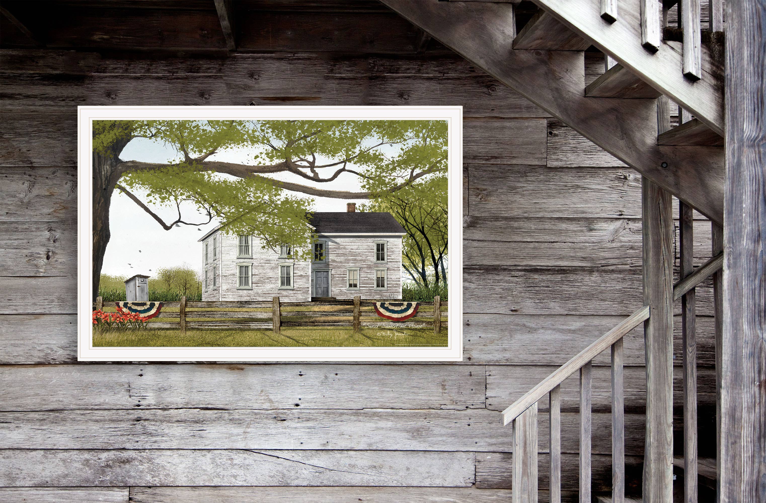 Trendy Decor 4U - Wholesale Art Print - "Sweet Summertime House" by Billy Jacobs, Ready to Hang1