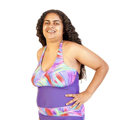 Maillot de bain à ceinture Kes-Vir pour femme pour la vente par Kes-Vir Swimwear