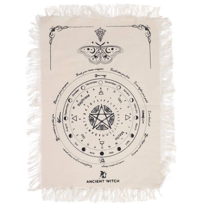Ancient Wisdom - Wholesale Tablecloth - Ancient Witch Pendulum Divination Cloth7