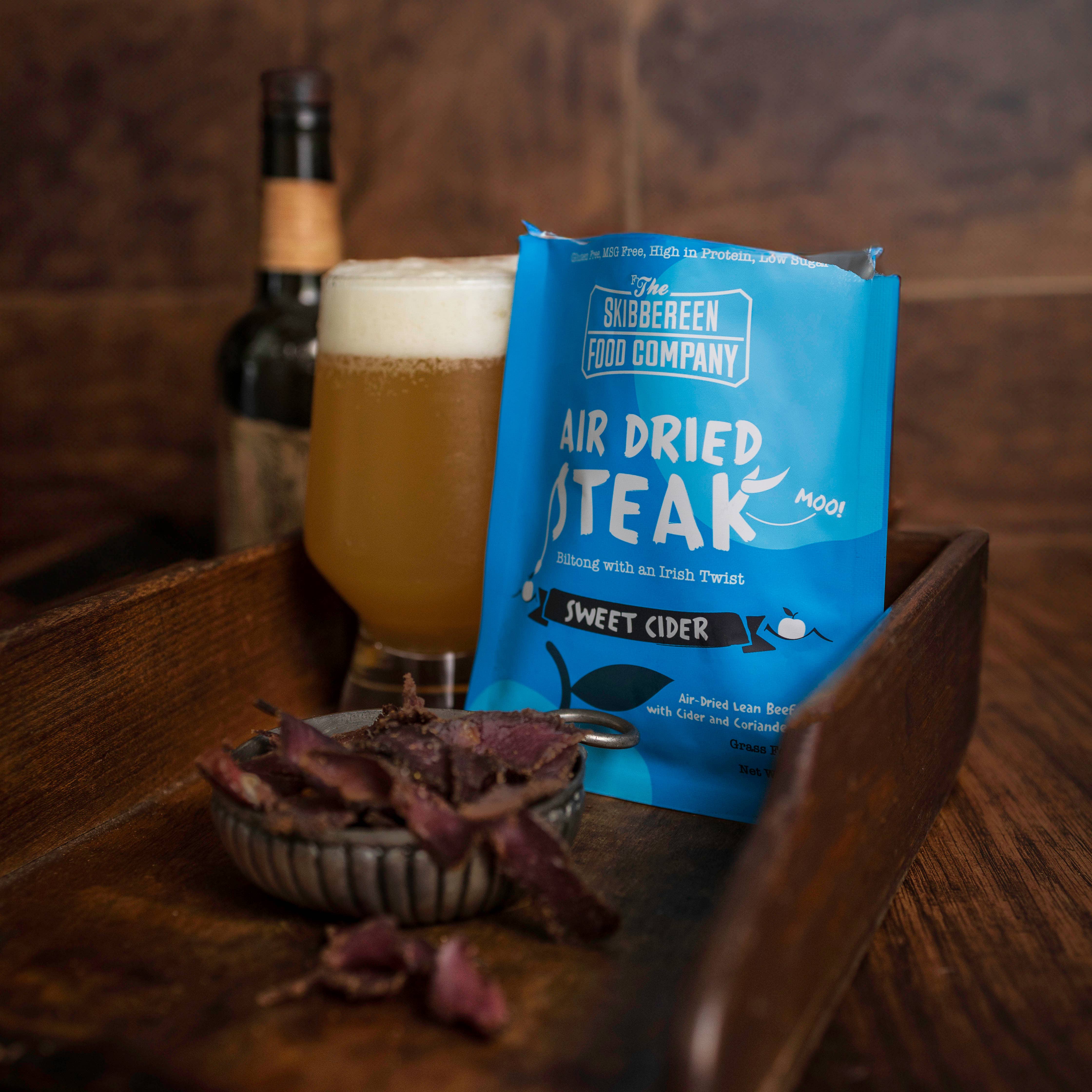 The Skibbereen Food Company - Wholesale Jerky - Luchtgedroogde biefstuk – Zoete Cider (24 x 30 g)2