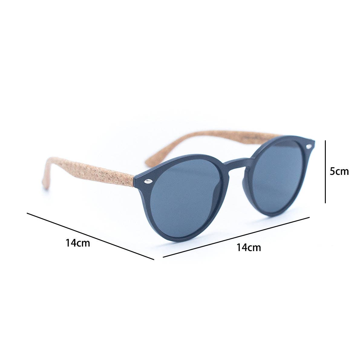 Meninas Bonitas Cork - Vente Lunettes de soleil – femme - Lunettes de soleil pour femmes en liège avec verres anti-UV6