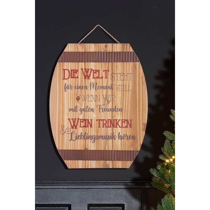 Gilde Handwerk Macrander GmbH & Co. KG – wholesale Skylt – MDF visdom ”vinfat”