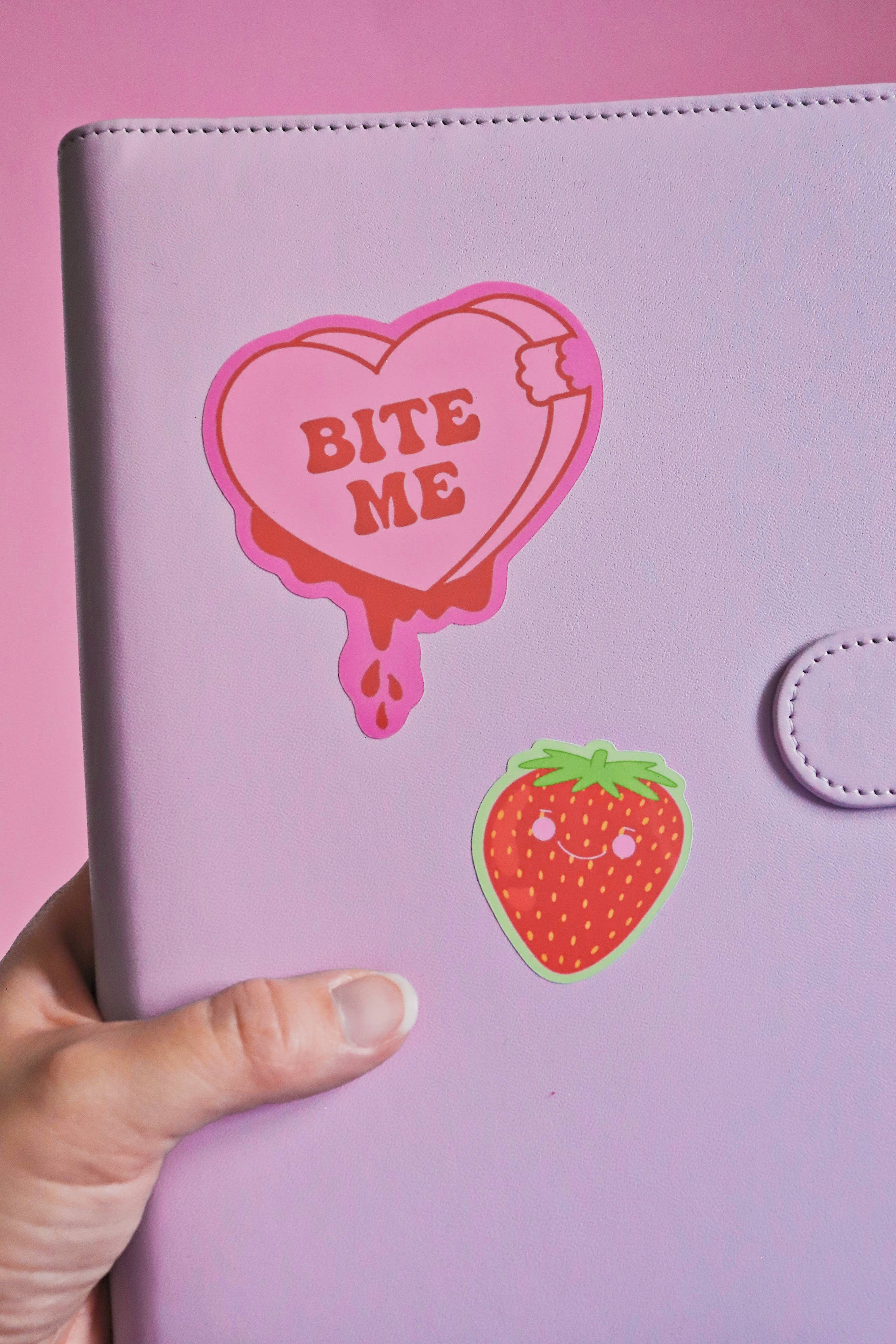 Day Dreamer Studios – wholesale Klistermärke – Little Strawberry | Glansig vattentät vinyl klistermärke4