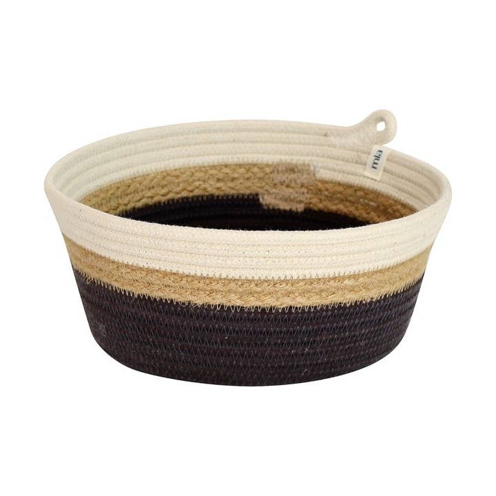 Cuenco - Yute y Carbón para venta al por mayor de Mia Mélange