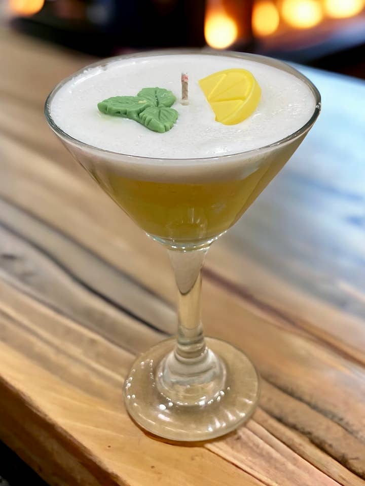 Vela de bebida com gotas de limão por atacado de BeYOUtiful Bath* Body * Burn