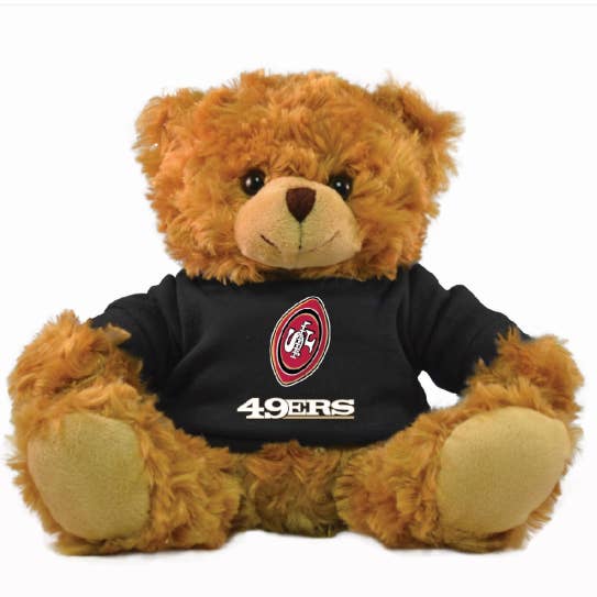 NFL San Francisco 49ers 9" Rally Man Hoodie Bear for wholesale by Gulf Coast Sales