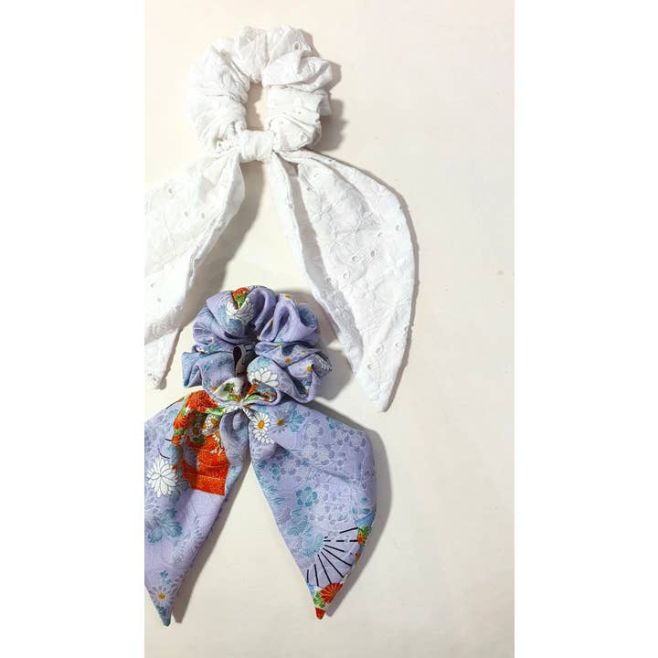 Beige & Co Thai Crafts - Wholesale Scrunchie - Women’s - Upcycled Statement Bow Hair Scrunchies2