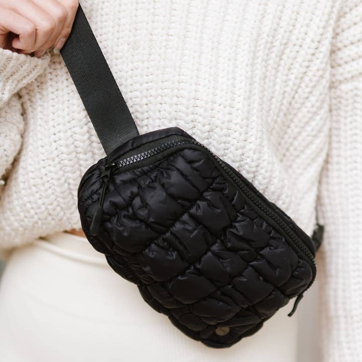 modern and chic - Wholesale Belt Bag - Women's - Atlas Puffer Crossbody Fanny Belt Bag3