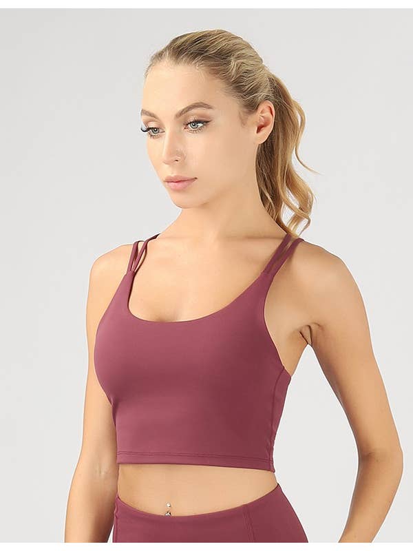 otos active - Wholesale Athletic Top - Women's - Split Shoulder Strap Crop Top1