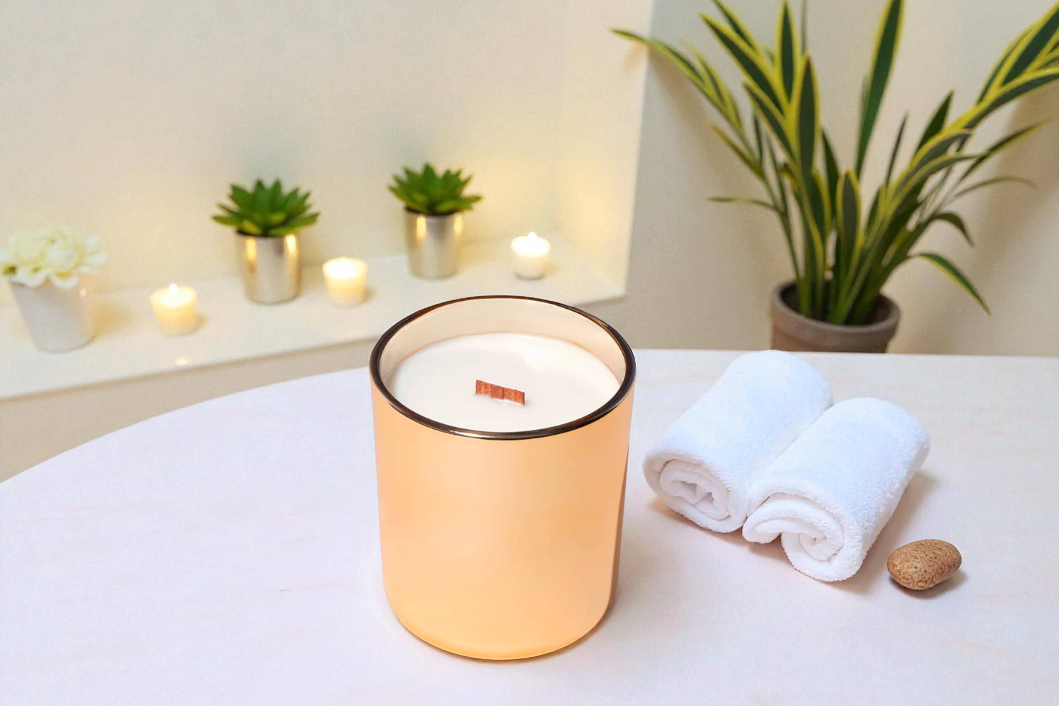 The Diya Co - Wholesale Jar/Filled Candle - 12 oz White Label Holiday Collection | Coconut-Soy Candles 1