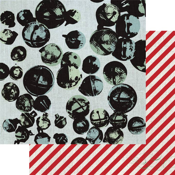 Fancy Pants Designs – papel de embrulho por atacado – Papel North Pole Express - Cany Cane