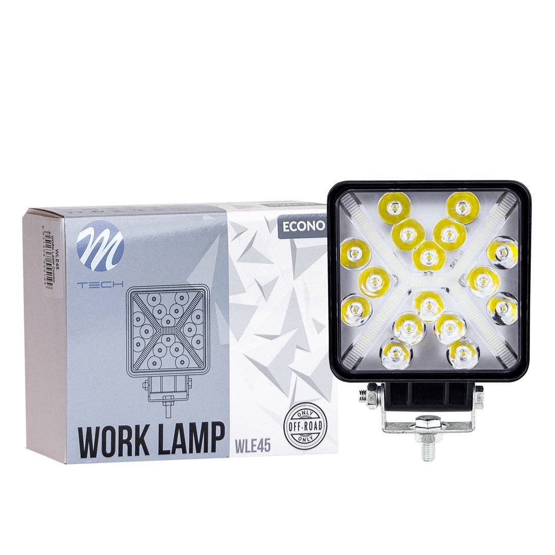 S&U FairTrade UG - Wholesale Zaklamp - Werklamp M-TECH ECONO 4" 9x3W Hex 27W 12-30V 4D Spot0