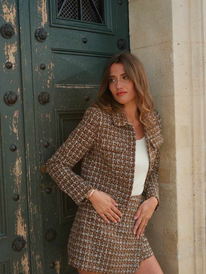 LULUMARY - Wholesale Suit Jacket - Women's - Tweed jacket V3461