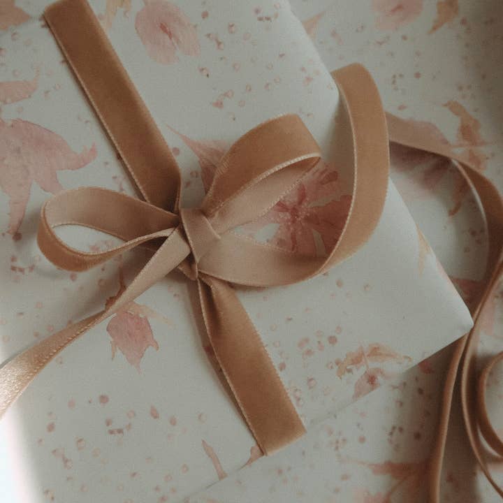 MyDesignPictures - Wholesale Ribbon - Gift Wrapping - Velvet ribbon LIGHT BROWN length 2,5m/width 16mm 3