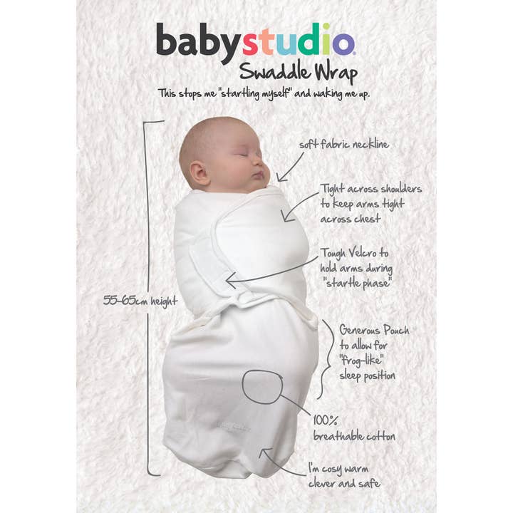 swaddlewrap bamboo small (0-3m) - various designs for wholesale by Babystudio