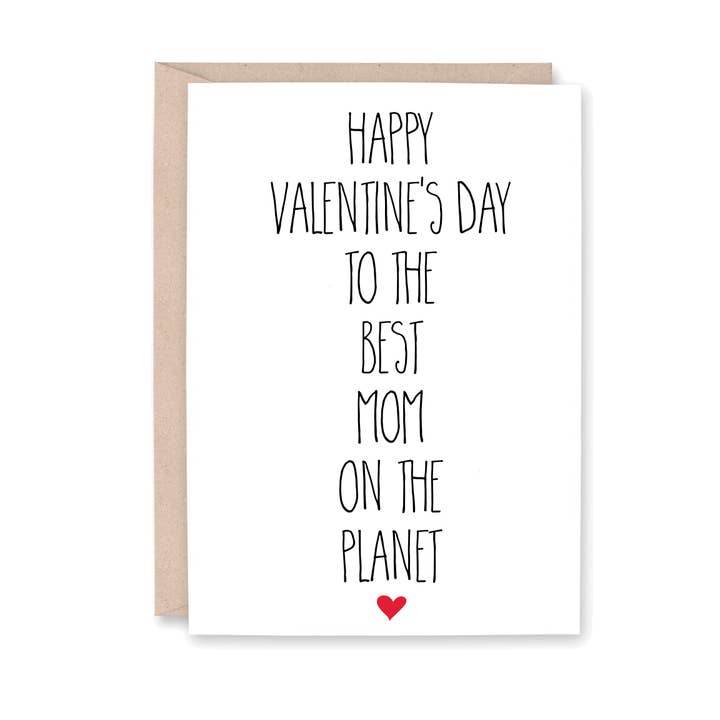 Happy Valentine's Best Mom on the Planet for wholesale by Striped Hat Studio