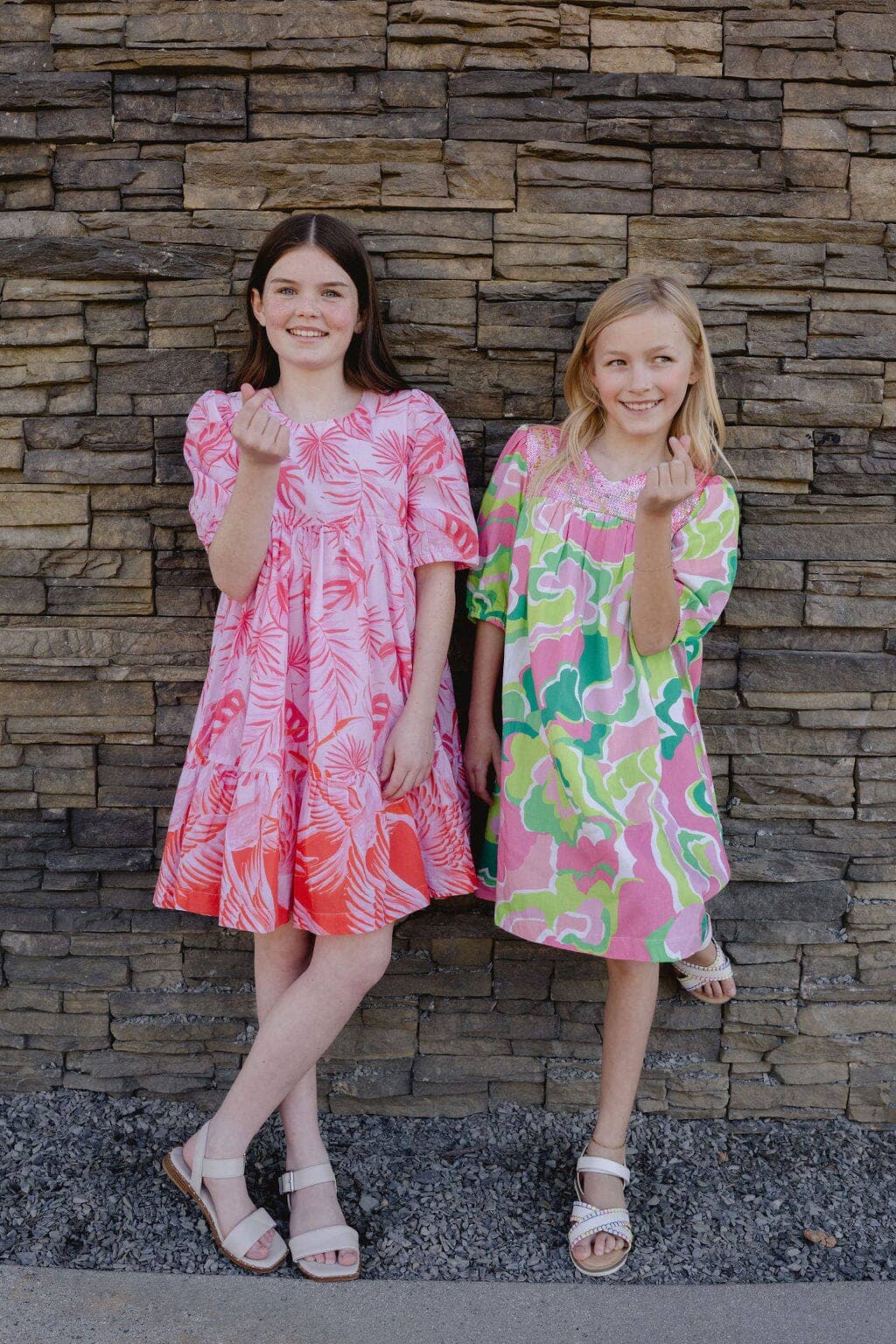 Briton Court - Wholesale Dress - Kids - Girls Sage Dress- Pink1