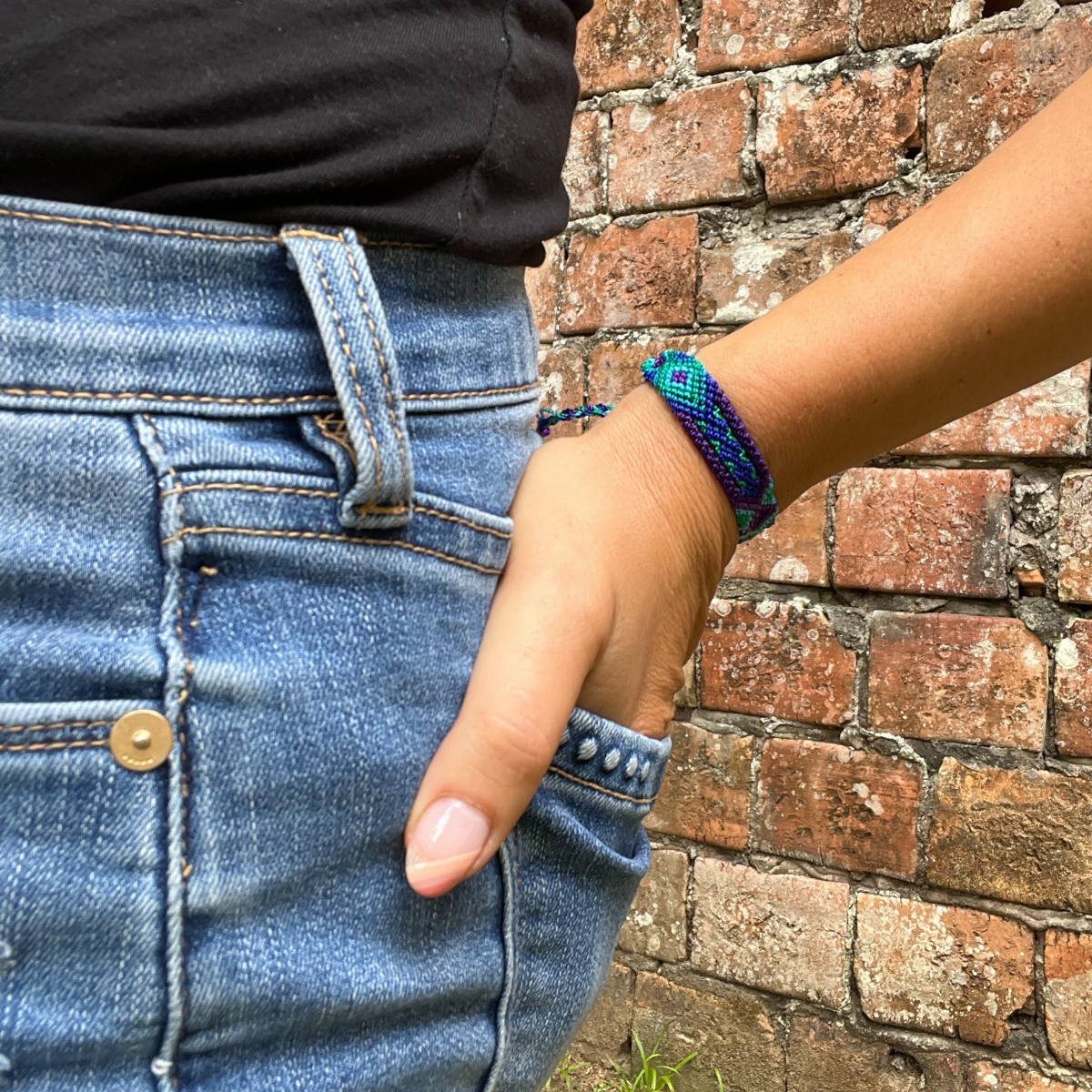 Lumily – wholesale Vävt/flätat armband – Vänskapsarmband i boho-stil med vävt mönster (4 storlekar) – Mexico9