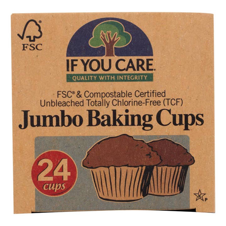 If You Care Unbleached Jumbo Baking Cups, 24-Pack for wholesale by Everyday Supply Co
