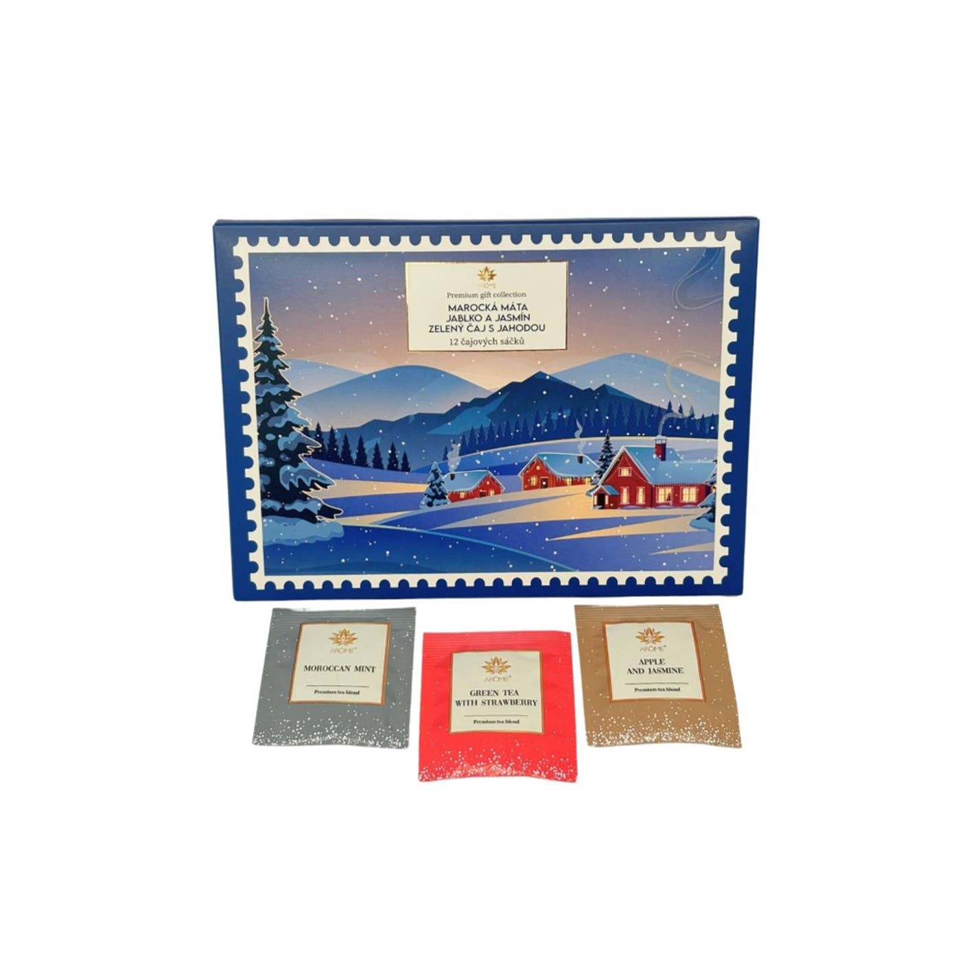 SferaNatura by INCI SRL - Wholesale Tea Bags - ARÔME Christmas Gift Box Black and Green Tea 3 Fragrances1