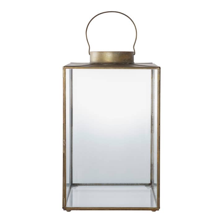Mohali - Lantern. metal/glass. antique brass look for wholesale by House Nordic