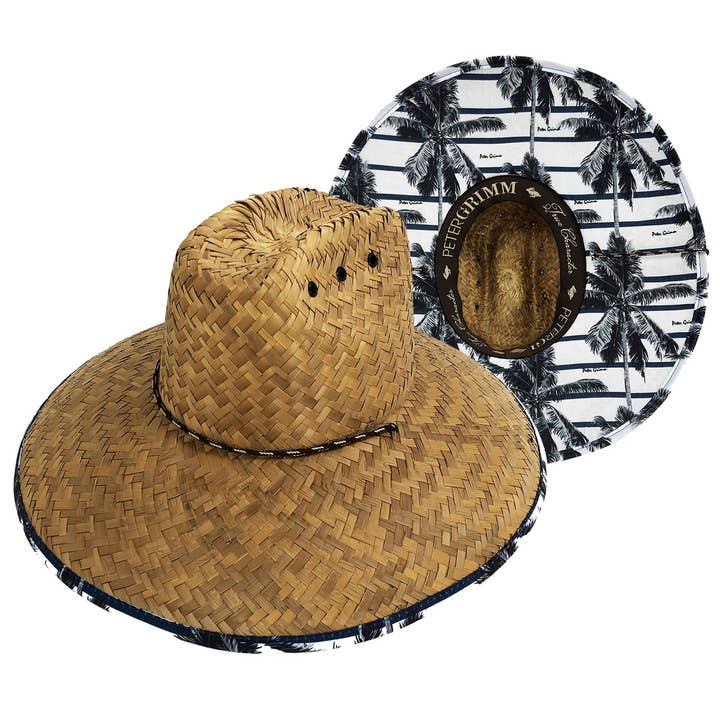 Palmeras Straw Lifeguard Hat for wholesale by Peter Grimm