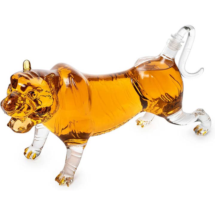 Carafe à whisky et vin Tiger Decanter 1000 ml 11 po L pour la vente par The Wine Savant / Khen Glassware