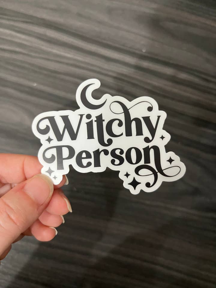 Adesivo in vinile Witchy Person per la vendita all'ingrosso da parte di Eclectic Witch Prints