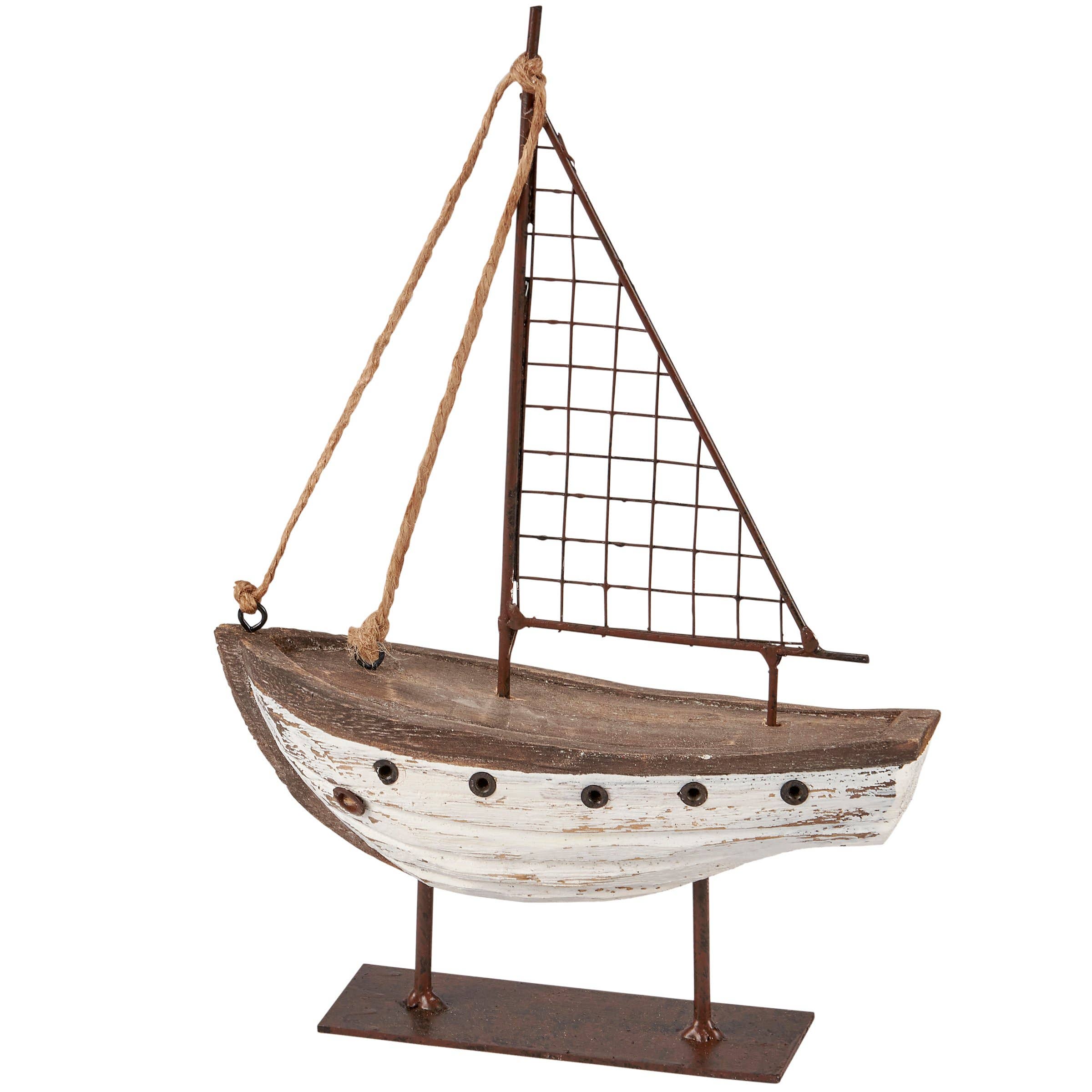 Primitives by Kathy - Wholesale Decorative Figurine - Primitive Sailboat Sitter1