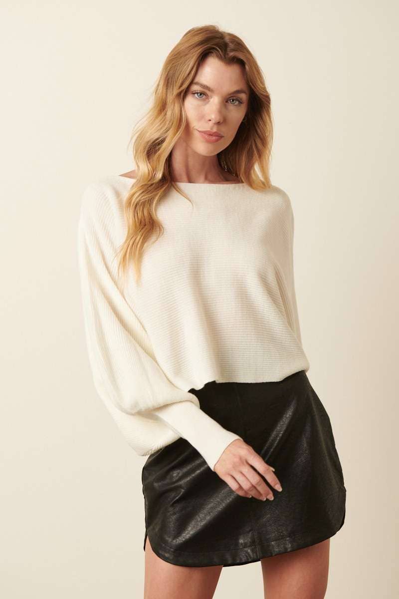 mittoshop - Wholesale Pullover-trui - Dames - GEBREIDE TRUI MET LANGE MOUWEN EN DOLMAN MET BOOTHALS13