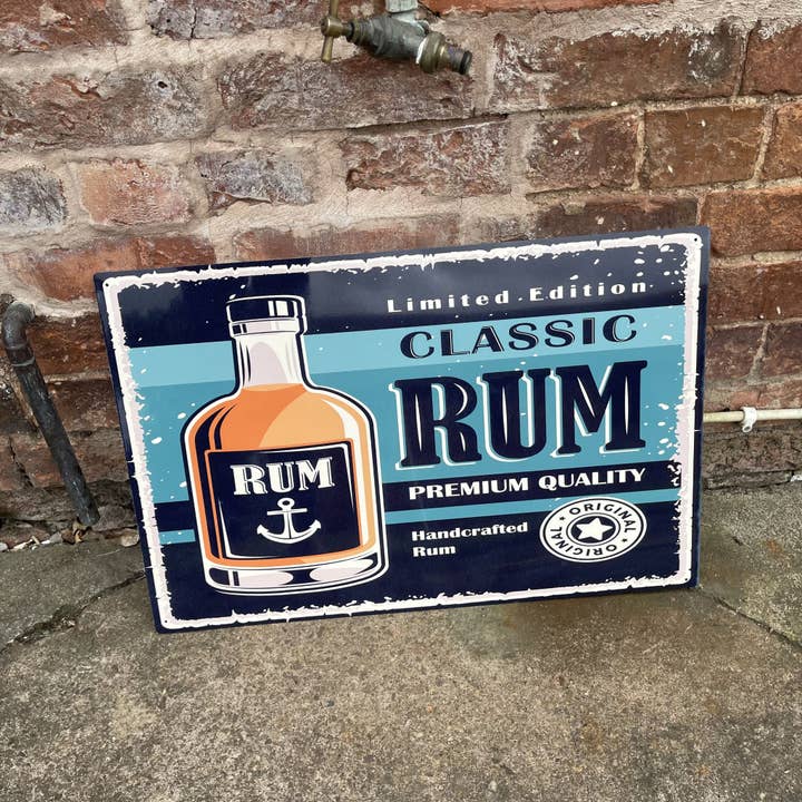The British Metal Signs Company – Großhandel Schilder – Klassisches Blechschild, Rum Bar, Metallschild