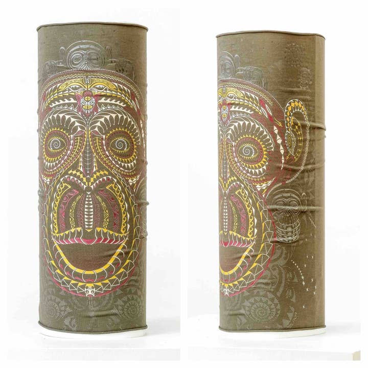 Ta Moko Neck Gaiter - Olive for wholesale on Faire