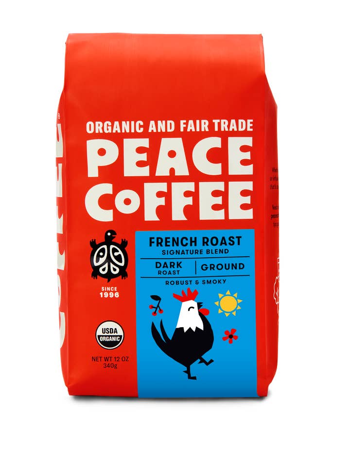 French Roast | Dark | Ground | 12oz | Peace Coffee for wholesale by Peace Coffee
