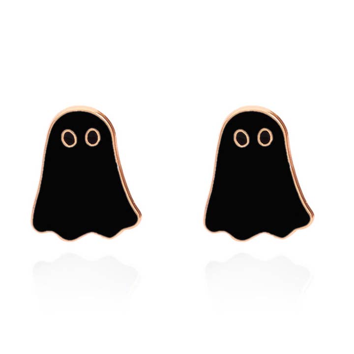 Joia Pendente de Fantasma Preto e Branco de Halloween S5P544 por atacado de alberalkirk